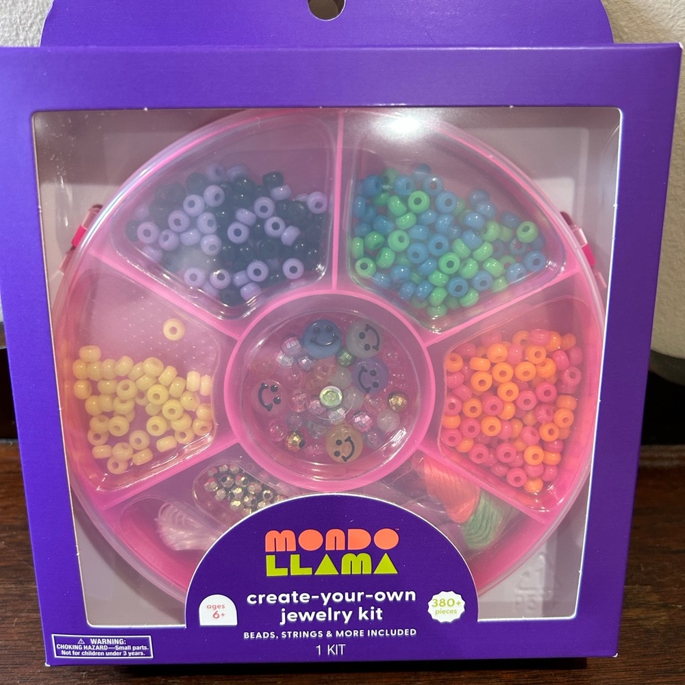 Mondo Llama Create-Your-Own Jewelry Kit - Multicolor Beads